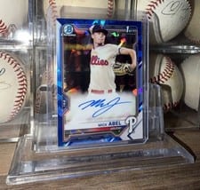 2021 Bowman Sapphire Edition Autographs Mick Abel #BSPA-MA card