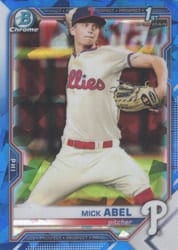 2021 Bowman Sapphire Edition Base Set Mick Abel #BCP-42 card