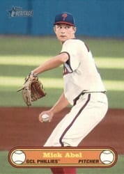 2021 Topps Heritage Minor League 1972 Topps Baseball Poster Card Mick Abel #72BPC-15 card