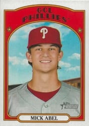 2021 Topps Heritage Minor League Base Set Mick Abel #214 card