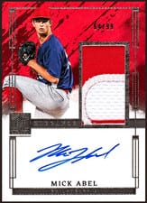 2024 Panini Impeccable Elegance Prospect Jersey Autographs Mick Abel #EPJ-MA card