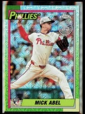 2025 Topps Update 1990 Topps Chrome Baseball Mick Abel #U90C-13 card