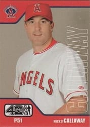 2002 Upper Deck 40-Man Base Set Mickey Callaway #27 card