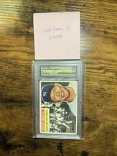 Mickey Mantle 1956 Topps #135 Gray Back card