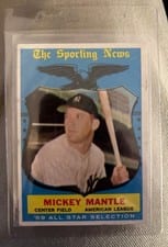 1959 Topps Mickey Mantle #564 card