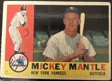 1960 Topps Mickey Mantle #350 card
