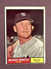 1961 Topps Mickey Mantle #300 card
