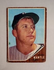 1962 Topps Mickey Mantle #200 card