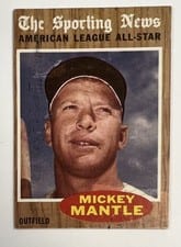1962 Topps Mickey Mantle All Star #471 card