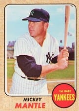 1968 Topps Mickey Mantle #280 card