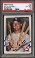 2021 Topps Mickey Mantle SSP #52 card