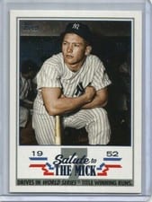 2022 Topps Salute to The Mick Mickey Mantle #STM-1 card