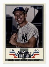 2022 Topps Salute to The Mick Mickey Mantle #STM-5 card