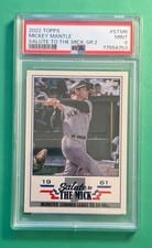 2022 Topps Salute to The Mick Mickey Mantle #STM-6 card