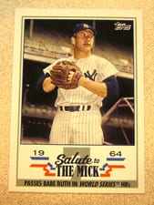 2022 Topps Update Salute to The Mick Mickey Mantle #STM-8 card