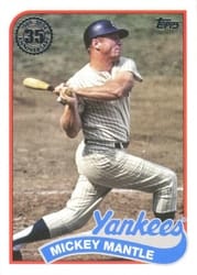2024 Topps 1989 Topps Baseball 35th Anniversary (Series 2) Mickey Mantle #89B2-21 card