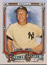 2025 Topps Allen and Ginter Mickey Mantle Refractor Chrome Variation #19 card