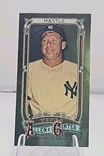 2025 Topps Allen & Ginter Mini Chrome Mickey Mantle #19 card