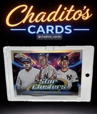 2025 Topps Cosmic Chrome Star Clusters Mickey Mantle/Aaron Judge/Babe Ruth #TSC-2 card