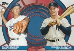2025 Topps Dynamic Duos Mickey Mantle / Duke Snider #DD-13 card