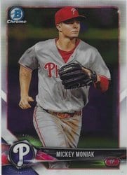 2018 Bowman Chrome Prospects Mickey Moniak #BCP210 card