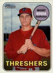 2018 Topps Heritage Minor League Base Set Mickey Moniak #10 card
