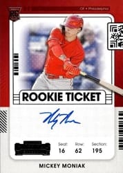 2021 Panini Contenders Base Set Mickey Moniak #138 card