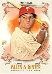 2021 Topps Allen & Ginter Base Set Mickey Moniak #213 card
