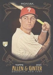 2021 Topps Allen & Ginter X Base Set Mickey Moniak #213 card
