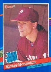 1991 Donruss Base Set Mickey Morandini #44 card