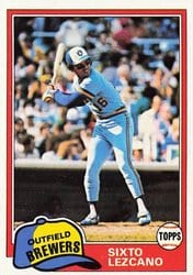 1981 Topps Base Set Mickey Rivers #25 card