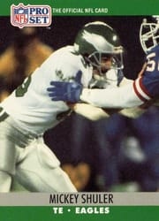 1990 Pro Set Base Set Mickey Shuler #608 card