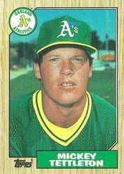 1987 Topps Base Set Mickey Tettleton #649 card
