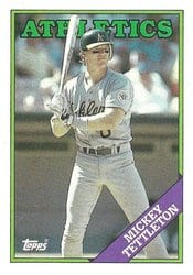 1988 Topps Base Set Mickey Tettleton #143 card