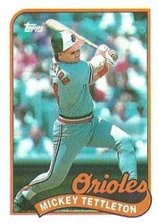 1989 Topps Base Set Mickey Tettleton #521 card