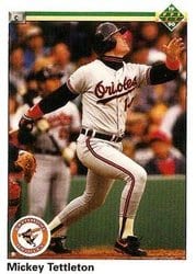 1990 Upper Deck Base Set Mickey Tettleton #297 card