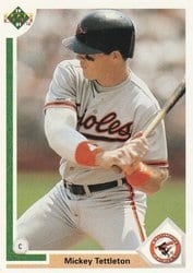 1991 Upper Deck Base Set Mickey Tettleton #296 card