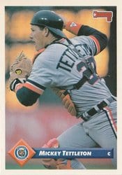 1993 Donruss Base Set Mickey Tettleton #13 card