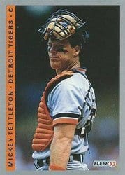 1993 Fleer Base Set Mickey Tettleton #234 card