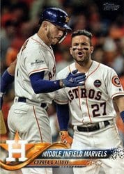 2018 Topps Base Set Middle Infield Marvels #361 card