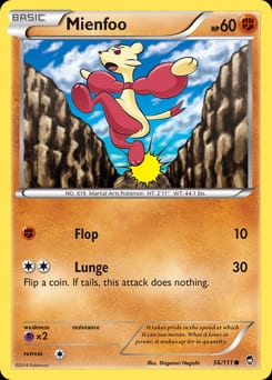Furious Fists Mienfoo #56 card