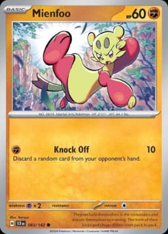 Stellar Crown Mienfoo #83 card