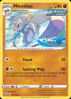 Battle Styles Mienshao #77 card