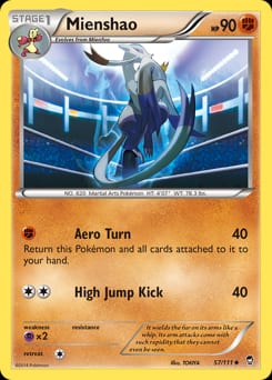 Furious Fists Mienshao #57 card