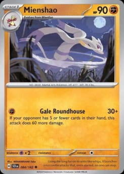 Stellar Crown Mienshao #84 card