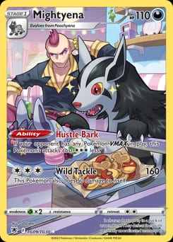 Astral Radiance Trainer Gallery Mightyena #TG09 card