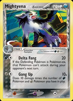2005 Delta Species Mightyena δ #24 card