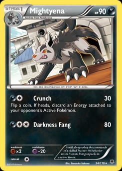 Phantom Forces Mightyena #54 card
