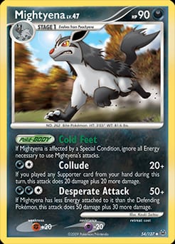 2009 Platinum Mightyena #54 card