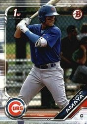 2019 Bowman Prospects Miguel Amaya #BP-35 card